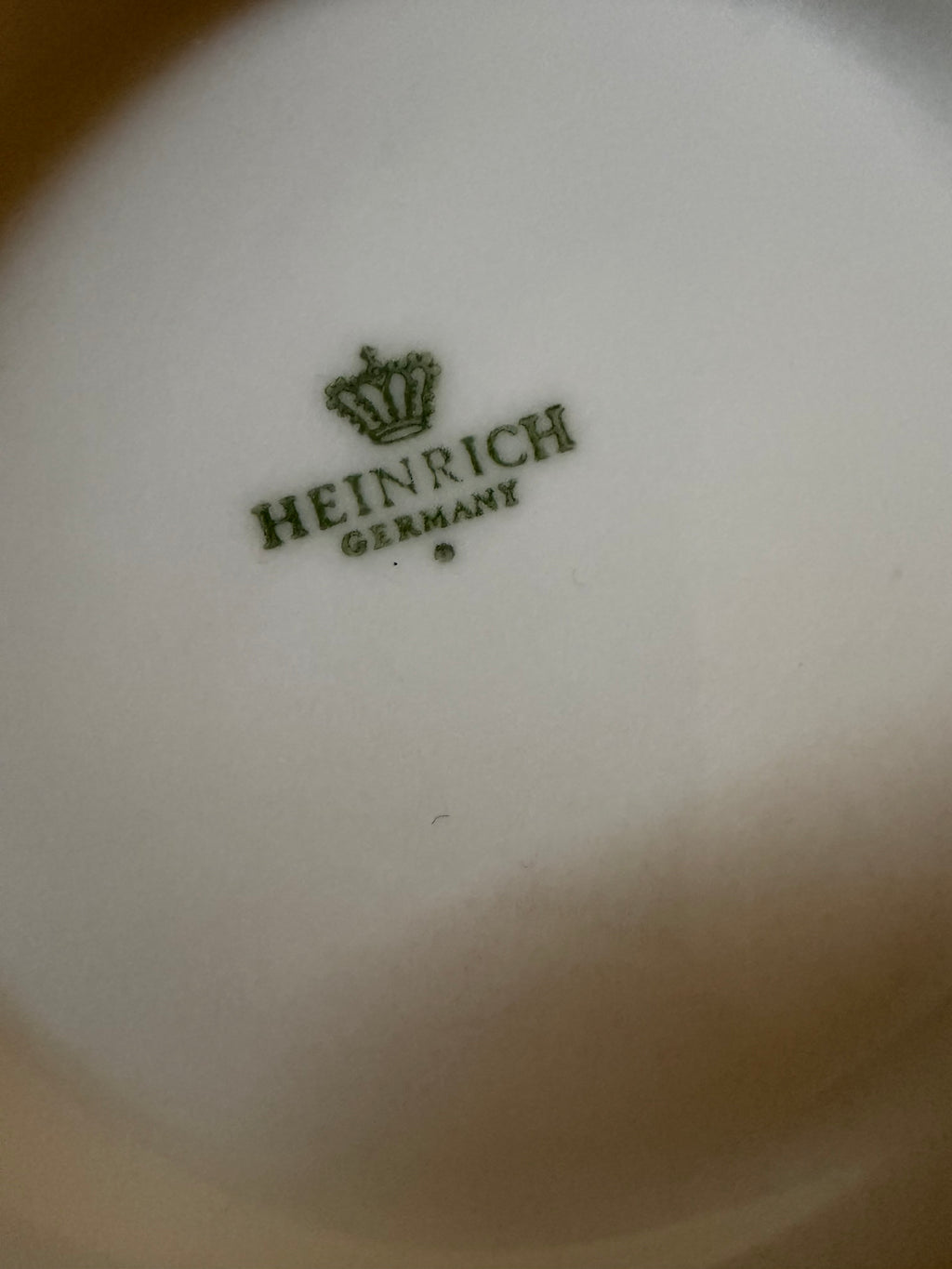 Vintage Heinrich Germany White Porcelain Trumpet Vases, Pair