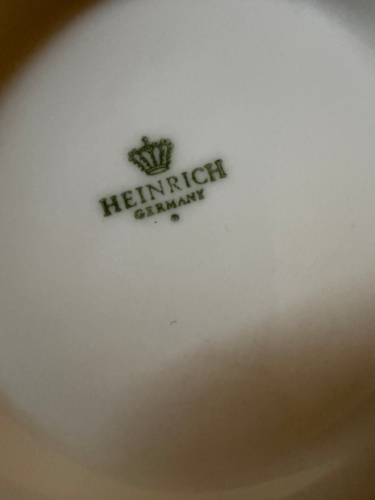 Vintage Heinrich Germany White Porcelain Trumpet Vases, Pair