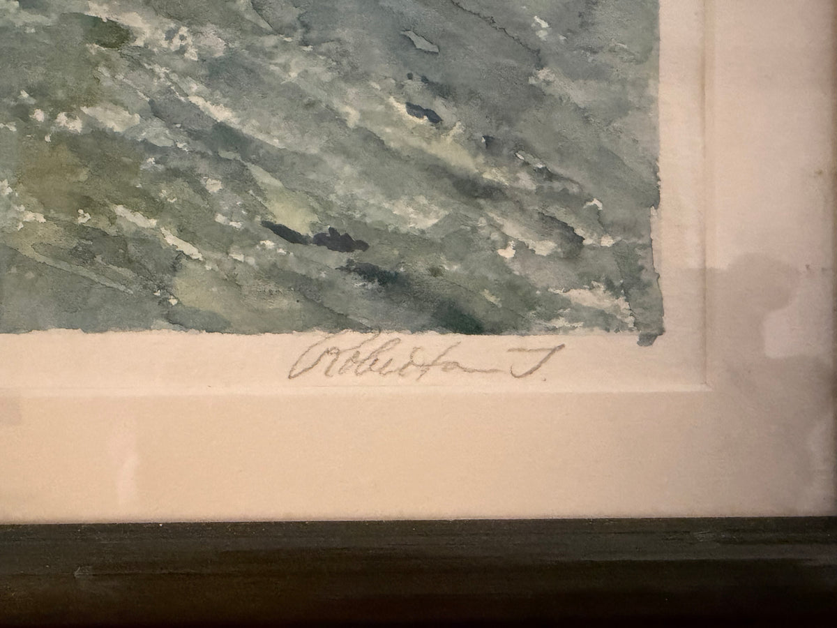 Original Framed Watercolor, Boothbay Harbor, Maine