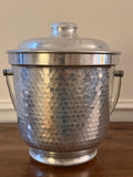 Vintage Italian Hammered Aluminum Ice Bucket