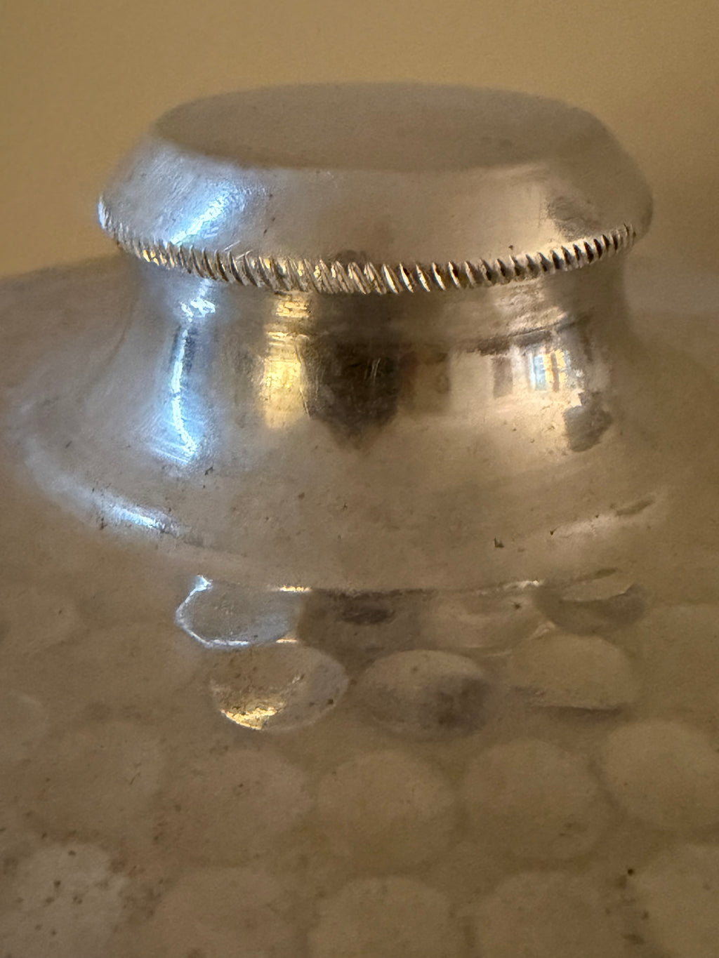 Vintage Italian Hammered Aluminum Ice Bucket