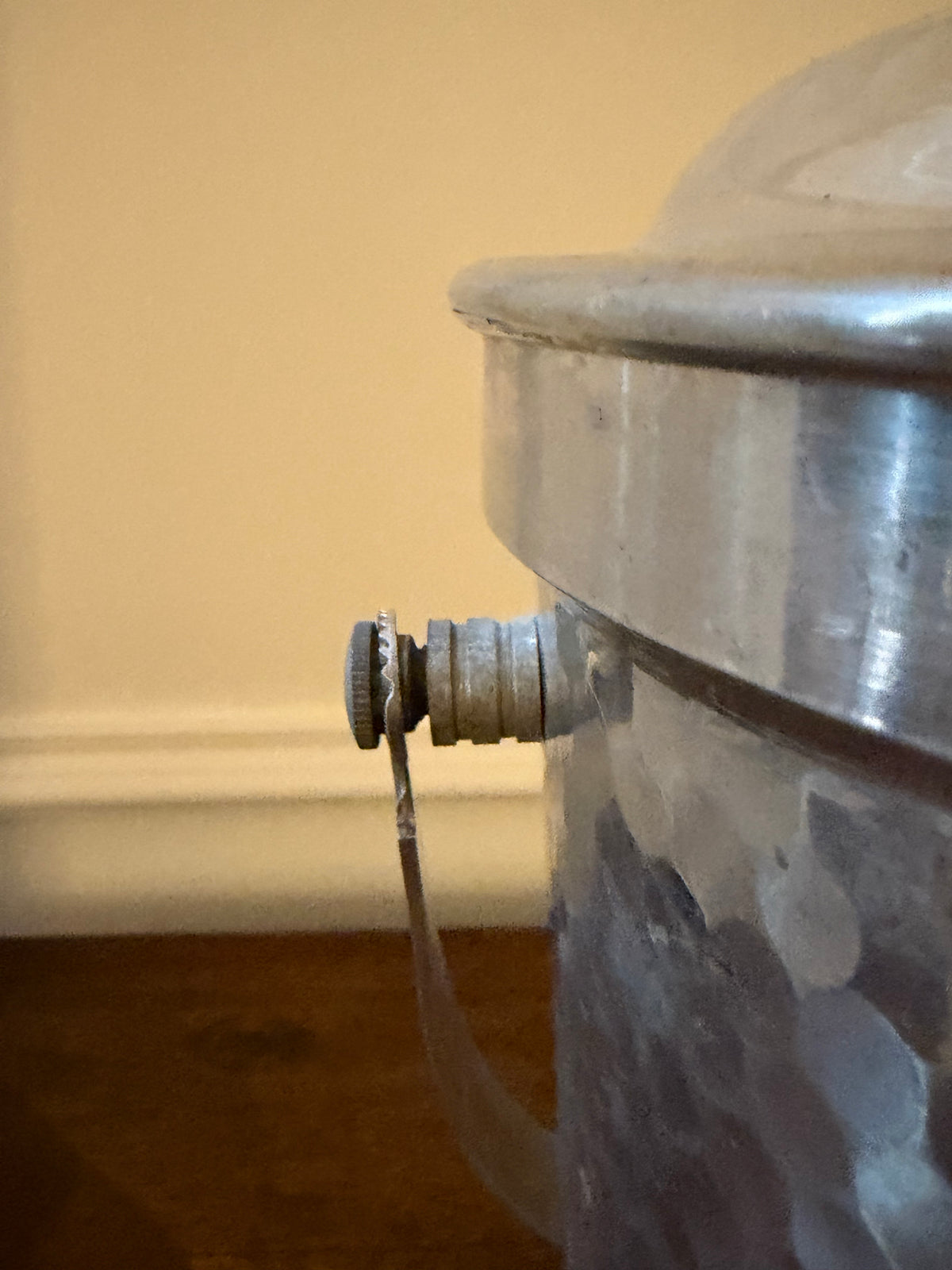 Vintage Italian Hammered Aluminum Ice Bucket