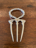Antique Silverplate Bread Fork with Wreath Handle, Circa 1900