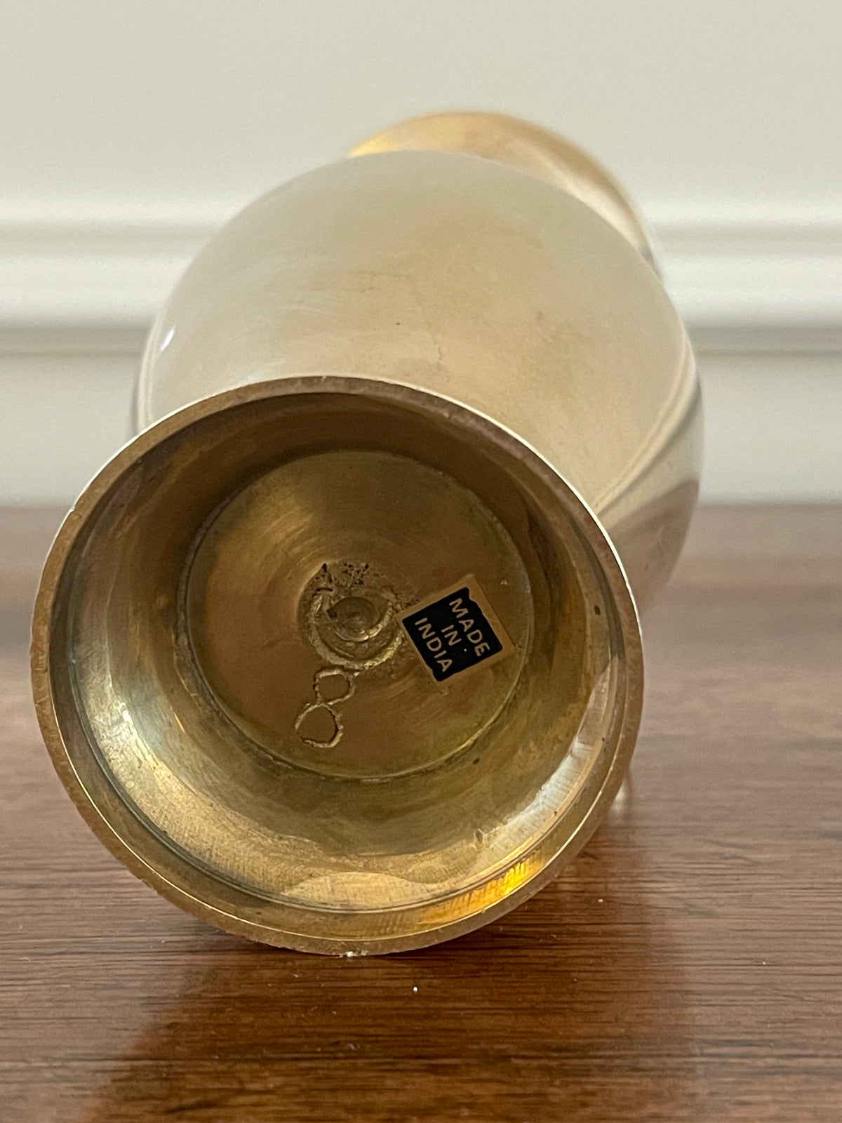 Vintage Solid Brass Rope & Tassel Bud Vase, c. 1960's–70's