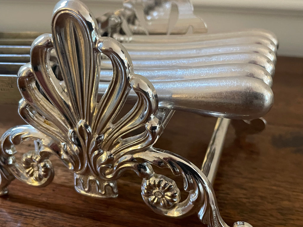 Vintage Leonard Italian Silverplate Knife Stand