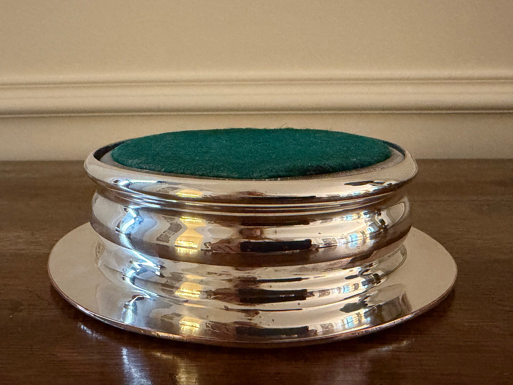 Vintage Silverplate Wine Bottle Coaster