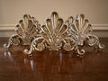 Vintage Silverplate Rococo Shell Knife Rests, Set of 6