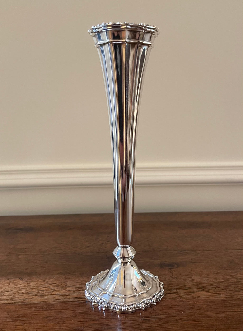 Vintage Silverplate Bud Vase, made in Italy