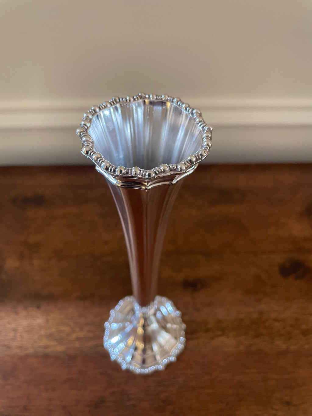 Vintage Silverplate Bud Vase, made in Italy