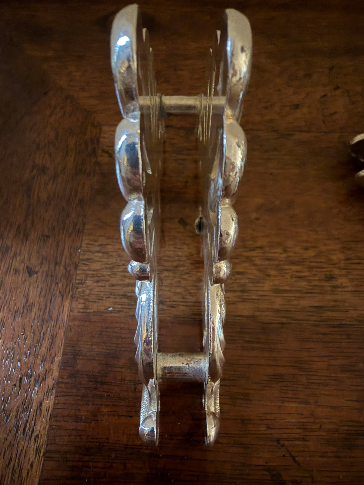 Vintage Silverplate Rococo Shell Knife Rests, Set of 6