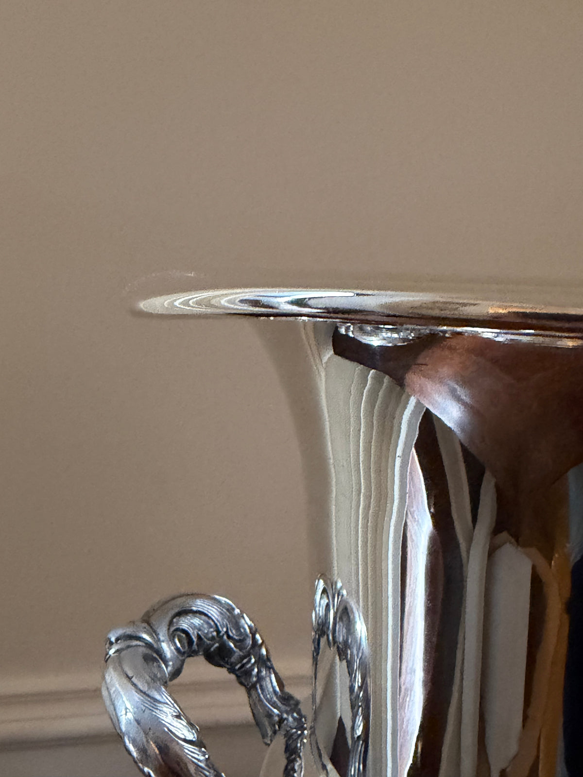 Mid-Century Silverplate Trophy Champagne Chiller