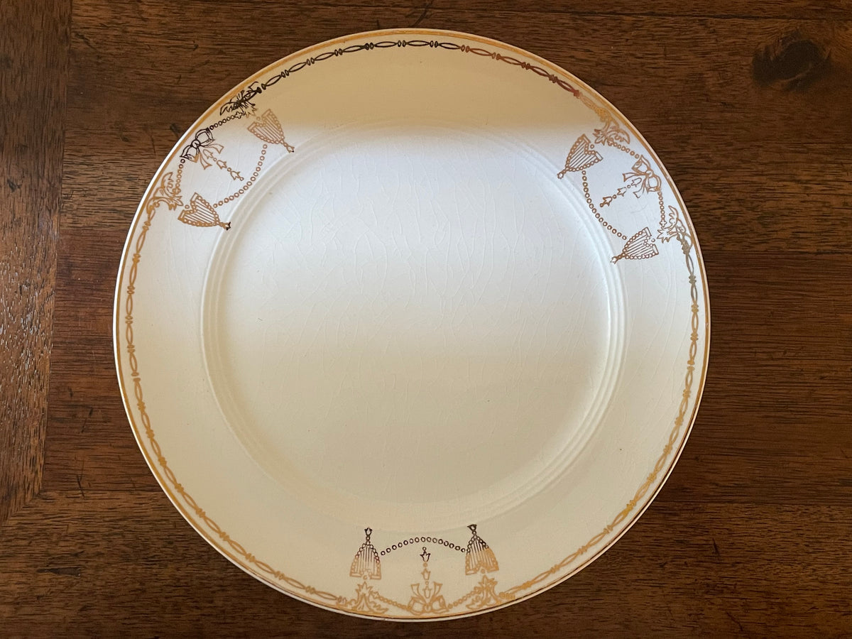 Salem China Commodore 23K Gold Cocktail & Dessert Plates, Set of 6