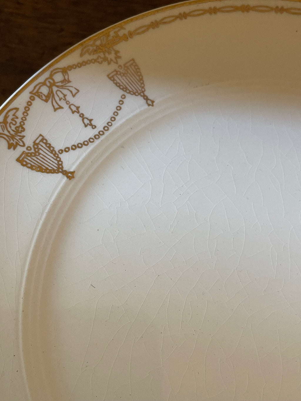 Salem China Commodore 23K Gold Cocktail & Dessert Plates, Set of 6