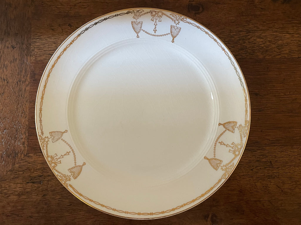 Salem China Commodore 23K Gold Cocktail & Dessert Plates, Set of 6