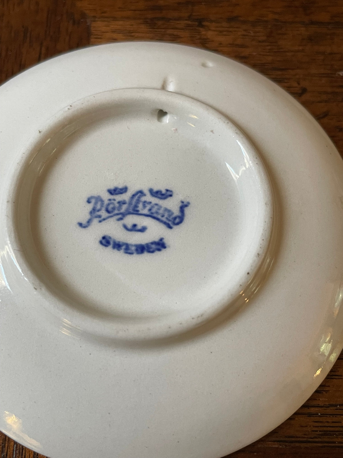 Set of 6 Vintage Rörstrand Sweden Blue & White Miniature Scenic Plates, c. 1960s–70s