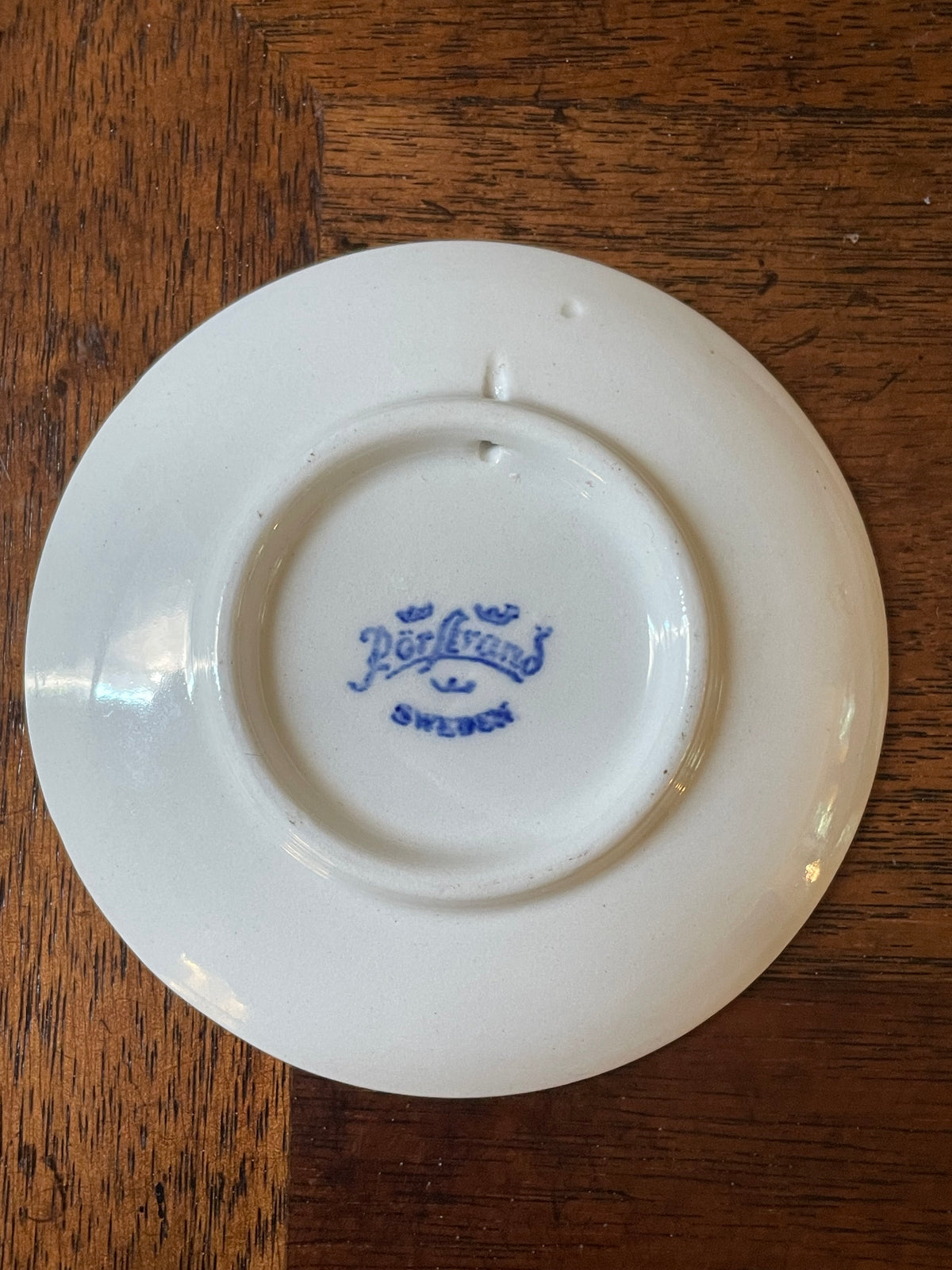 Set of 6 Vintage Rörstrand Sweden Blue & White Miniature Scenic Plates, c. 1960s–70s