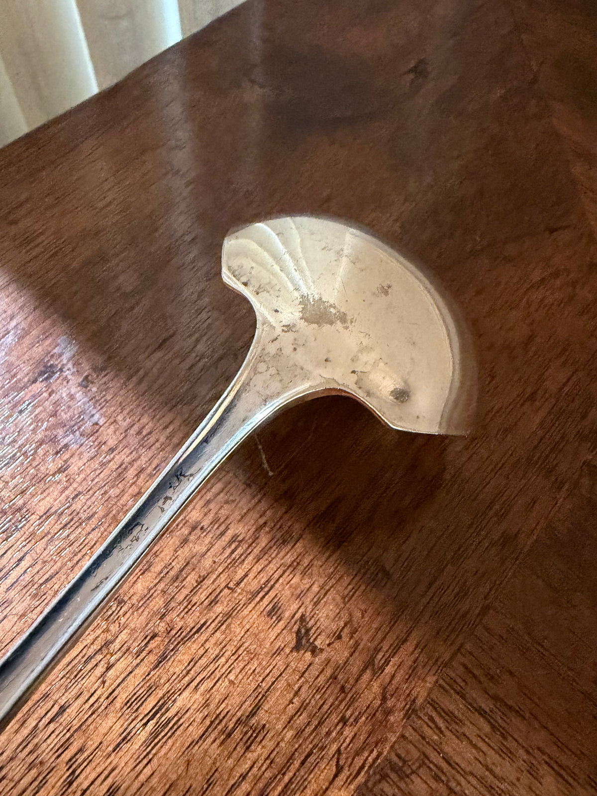 Antique Mother-of-Pearl Flatware with Sterling Collars, Set of 10