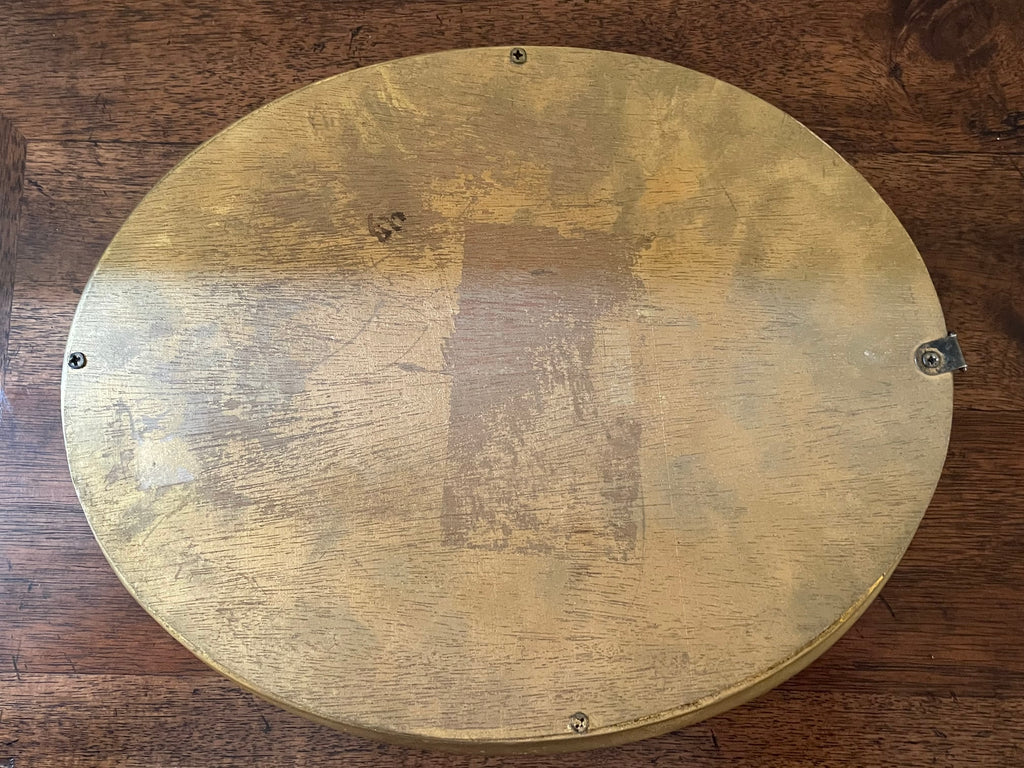 Vintage Petite Oval Gilt Mirror