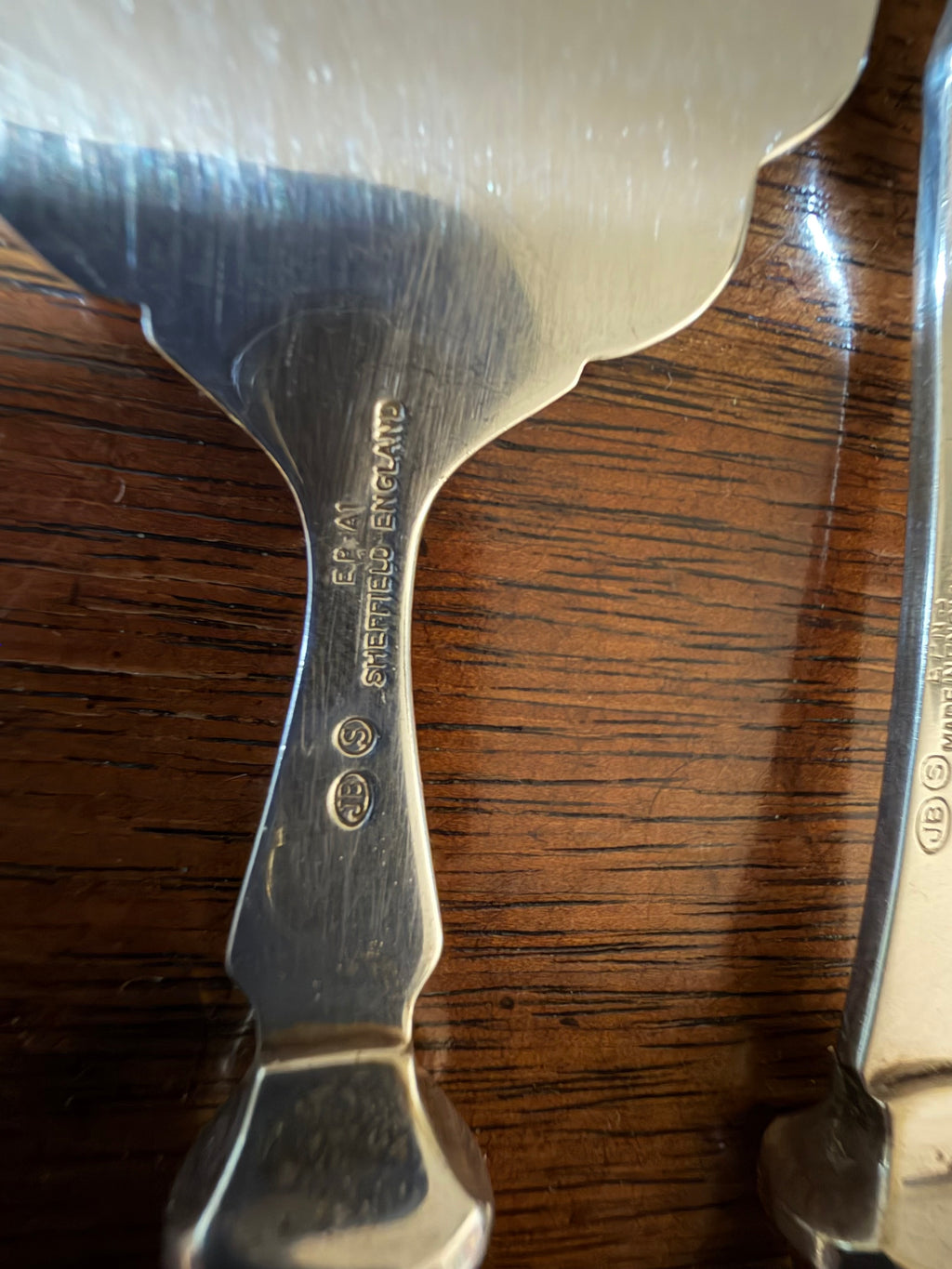 Antique Mother-of-Pearl Petite Serving Forks, Set of 2