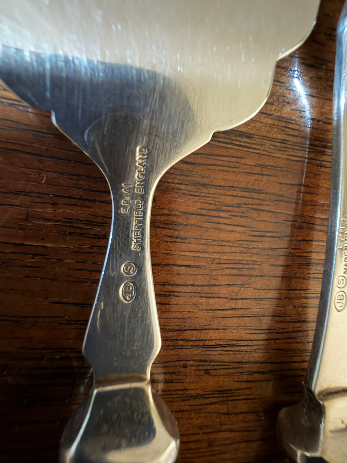 Antique Mother-of-Pearl Petite Serving Forks, Set of 2