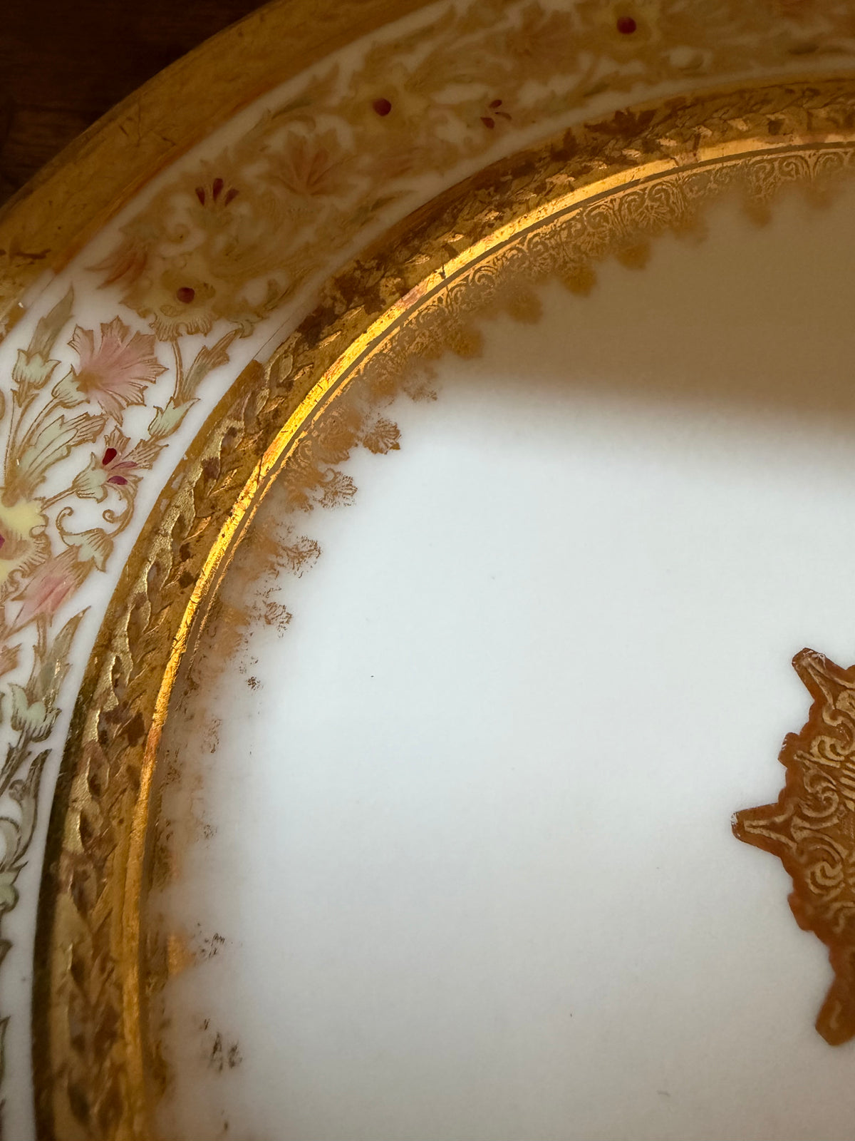 Set of 4 Antique Limoges Cocktail Plates for Ovington Bros.