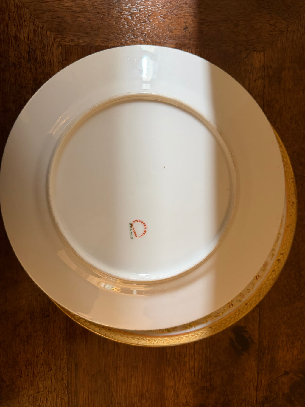 Set of 4 Antique Limoges Cocktail Plates for Ovington Bros.