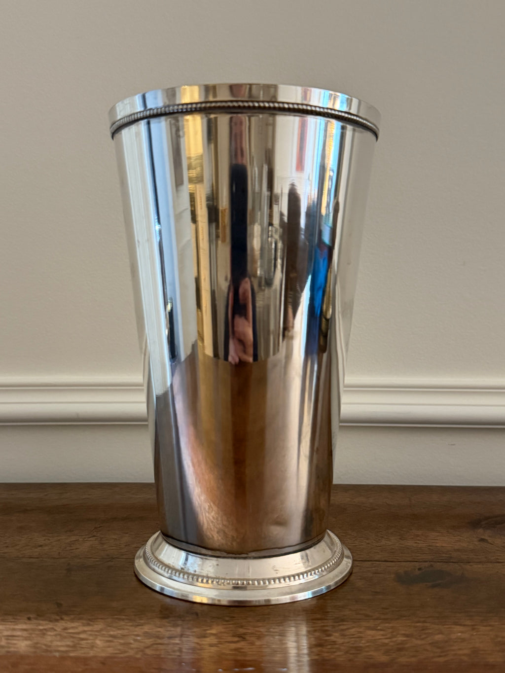 Vintage Oversized Silverplate Julep Cup Vase