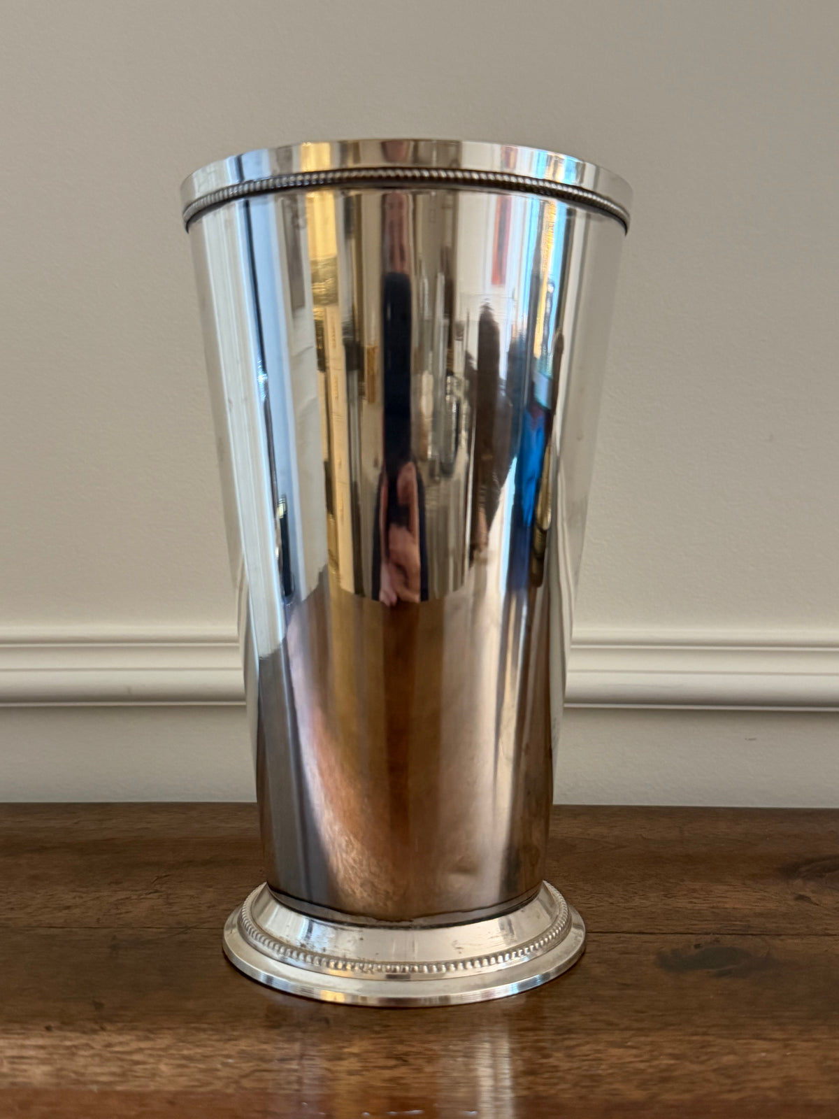 Vintage Oversized Silverplate Julep Cup Vase