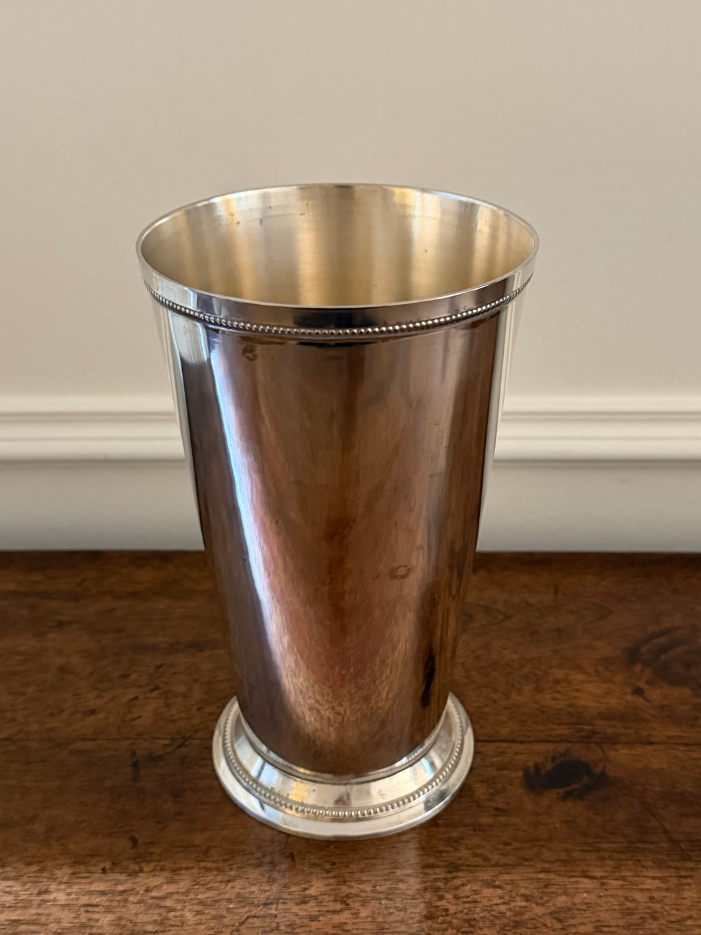 Vintage Oversized Silverplate Julep Cup Vase