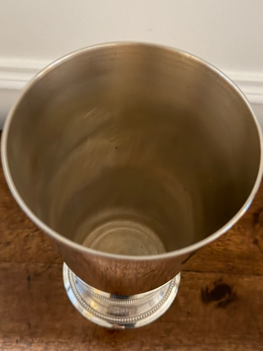 Vintage Oversized Silverplate Julep Cup Vase