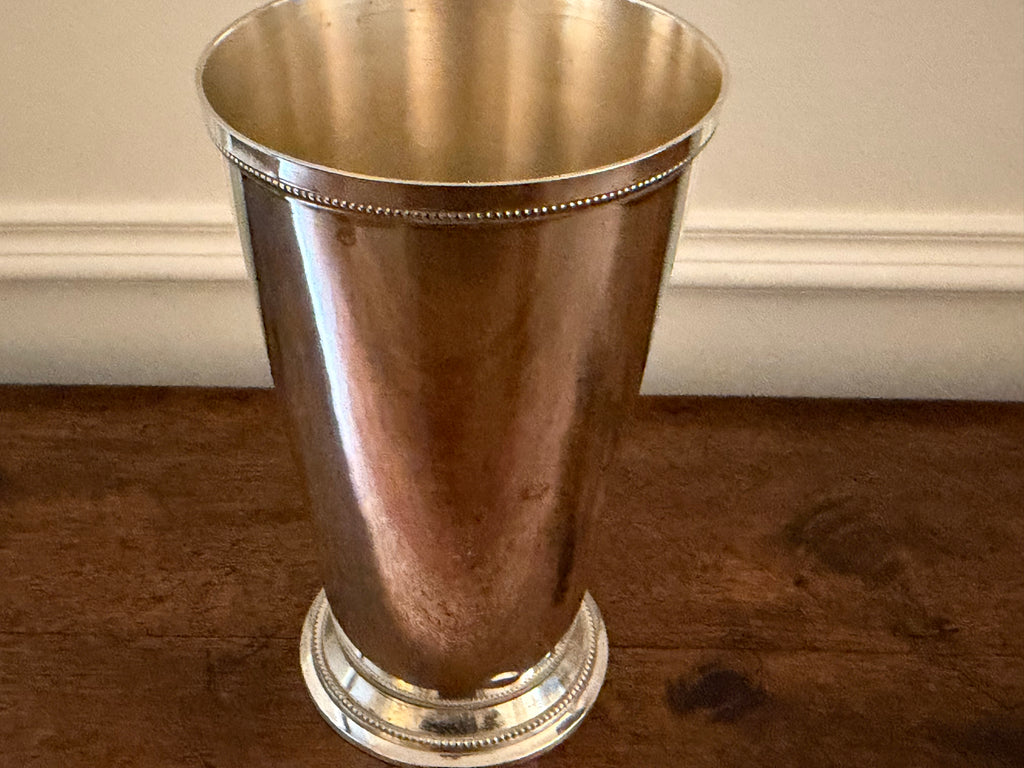 Vintage Oversized Silverplate Julep Cup Vase