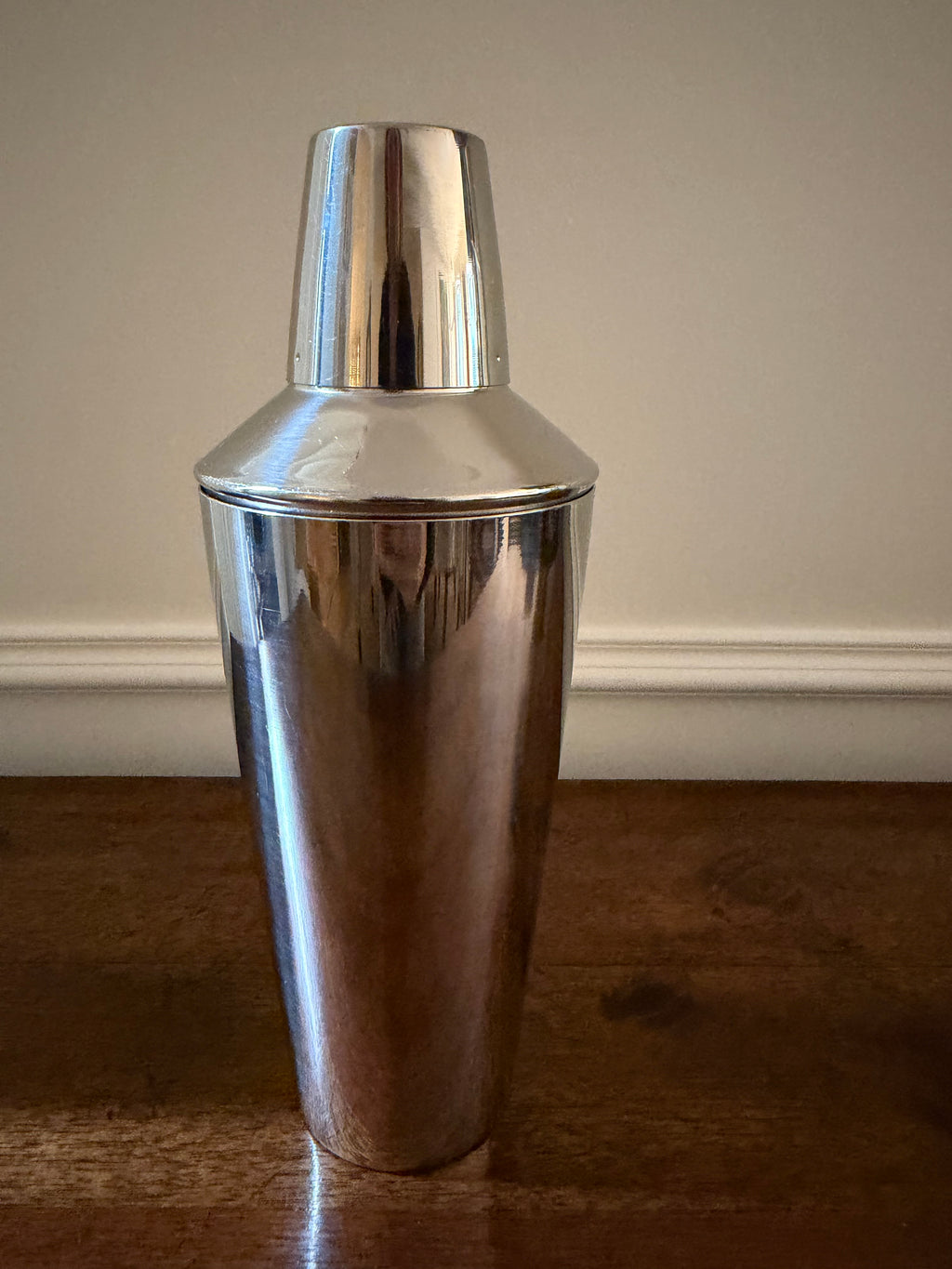 Vintage Stainless Steel Cocktail Shaker, c. 1960's-70's