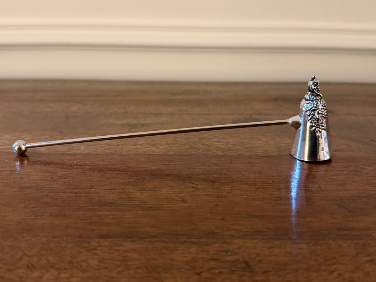 Vintage Ornate Silverplate Candle Snuffer