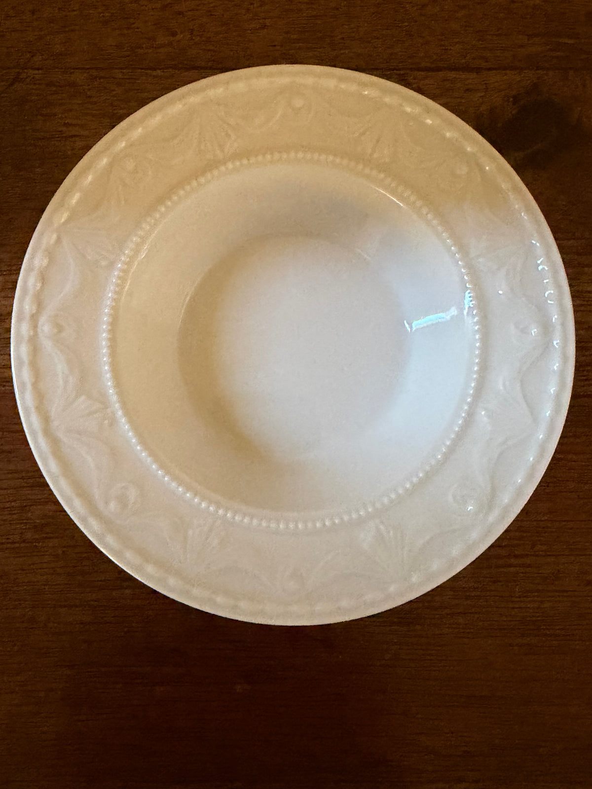 Vintage KPM Berlin Kurland White Porcelain Bowl