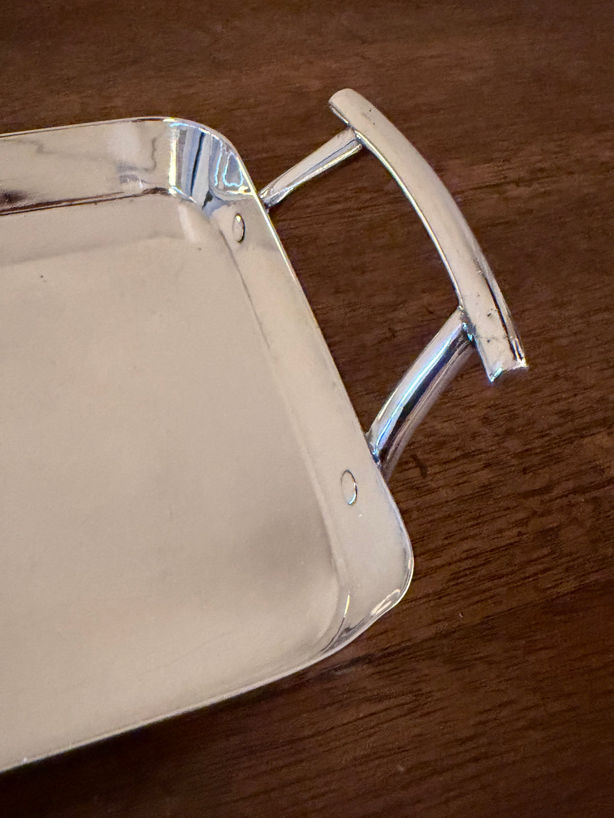 Antique Hukin & Heath Silverplate Cocktail Tray, design attributed to Dr. Christopher Dresser