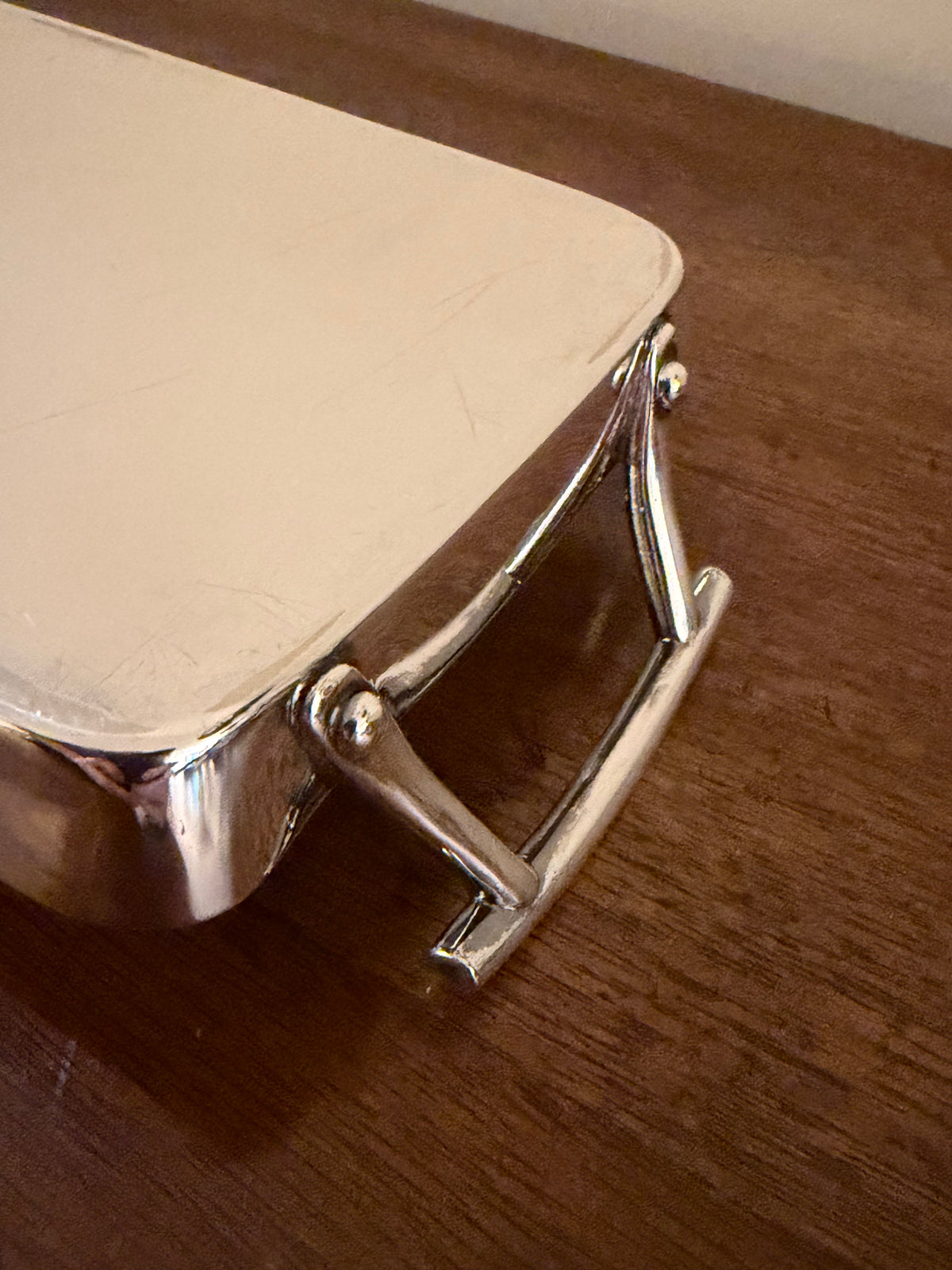 Antique Hukin & Heath Silverplate Cocktail Tray, design attributed to Dr. Christopher Dresser