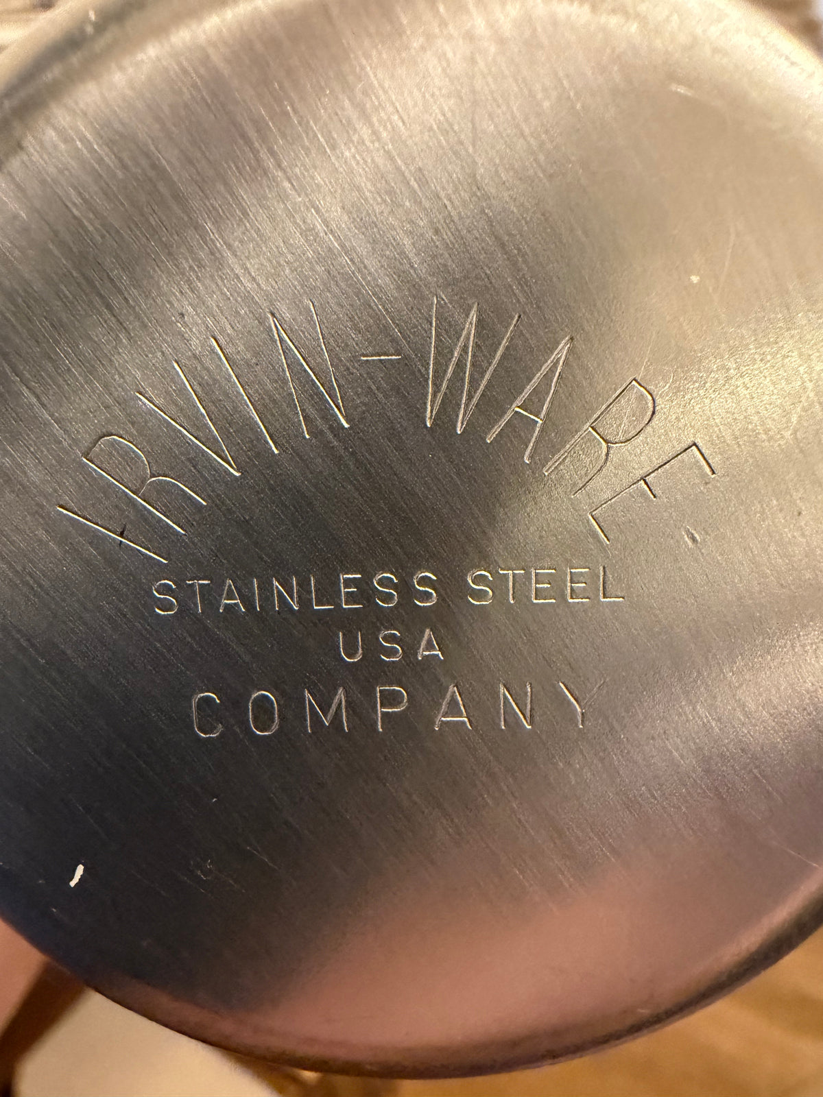 Vintage Stainless Steel Cocktail Shaker, c. 1960's-70's