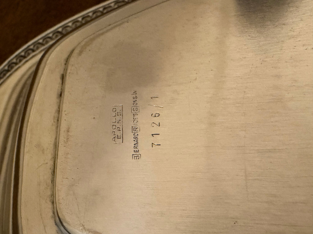 Antique Apollo Silverplate Oblong Tray by Bernard Rice’s Sons, c. 1910's-1920's