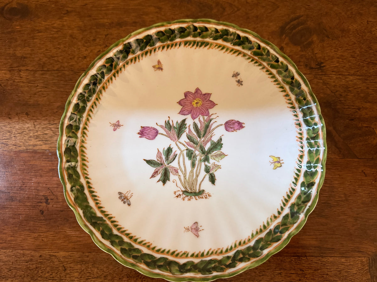 Vintage Two’s Company Botanical Wall Plates, Set of 2