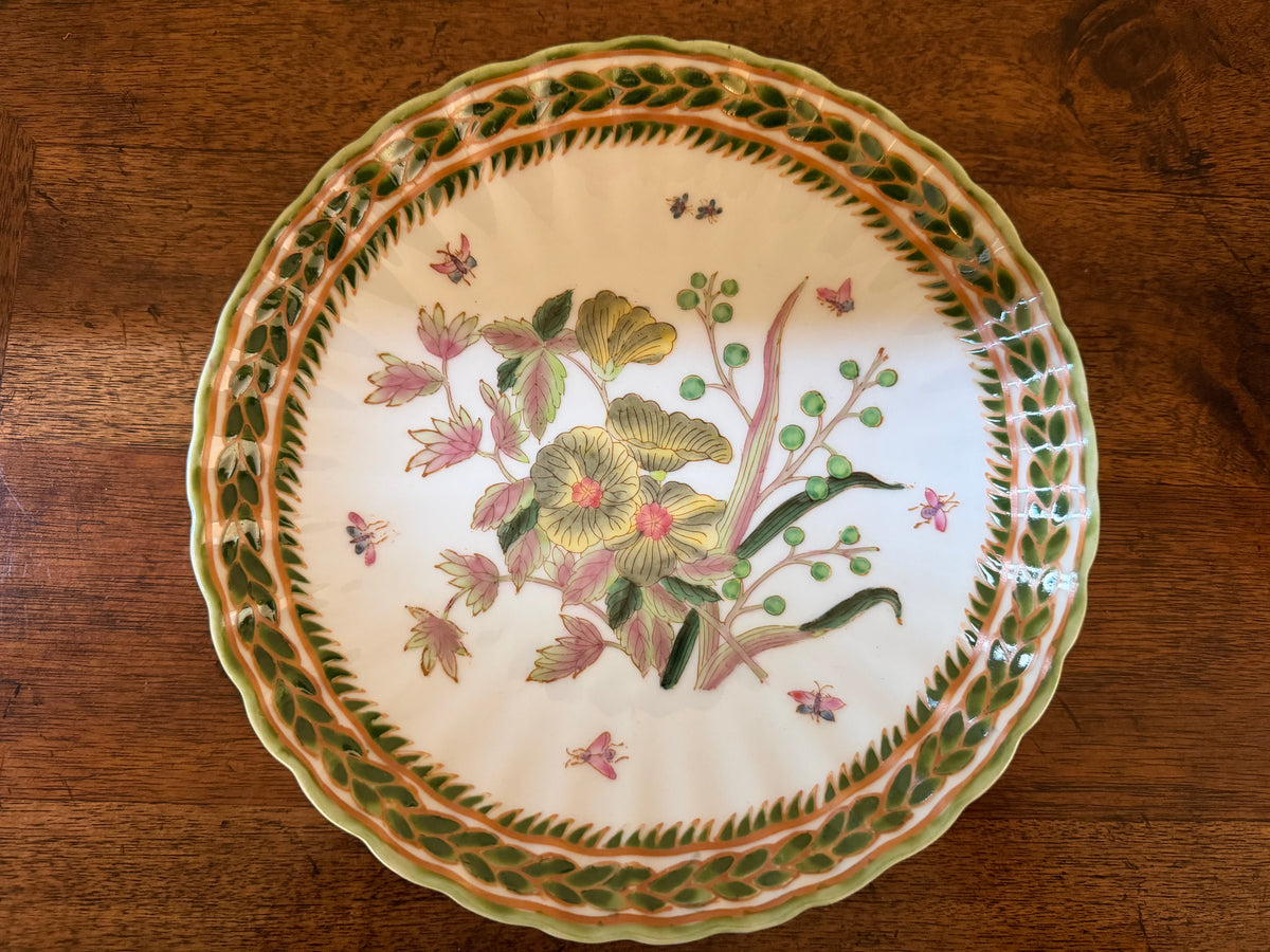 Vintage Two’s Company Botanical Wall Plates, Set of 2