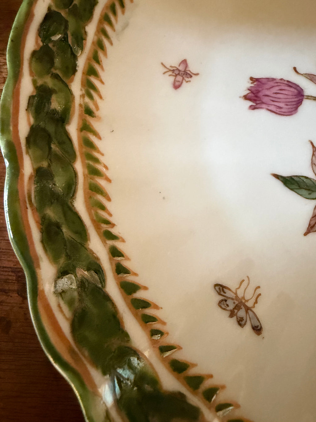 Vintage Two’s Company Botanical Wall Plates, Set of 2