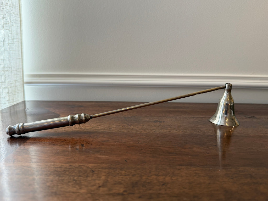 Vintage Silverplate Swinging Bell Candle Snuffer