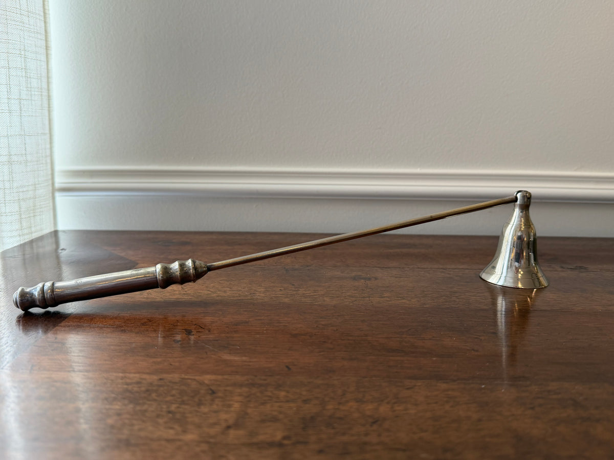 Vintage Silverplate Swinging Bell Candle Snuffer