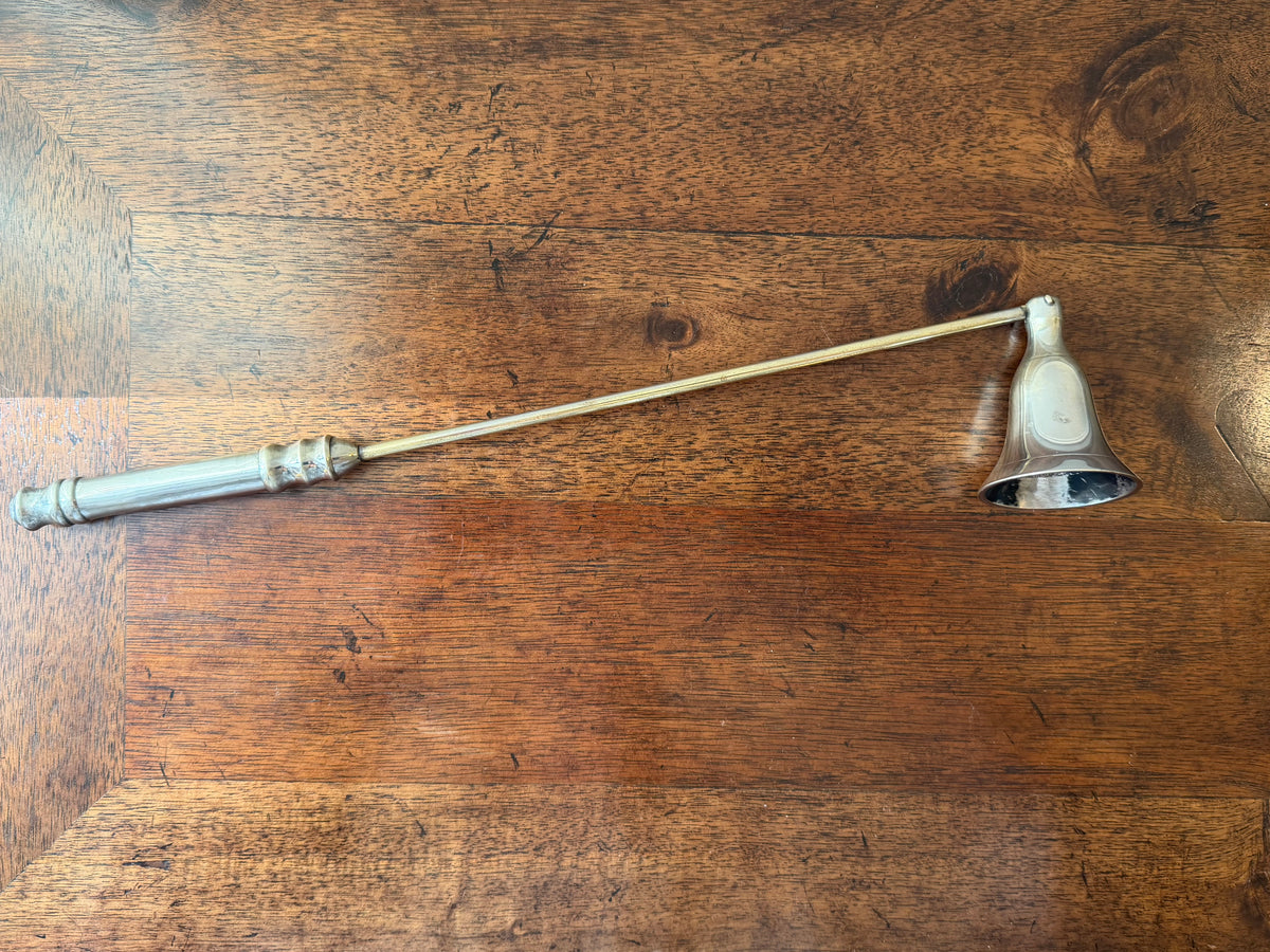 Vintage Silverplate Swinging Bell Candle Snuffer