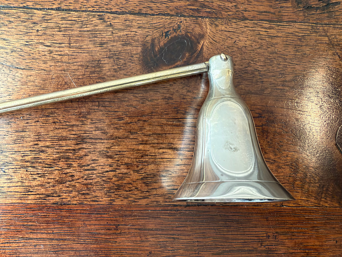 Vintage Silverplate Swinging Bell Candle Snuffer