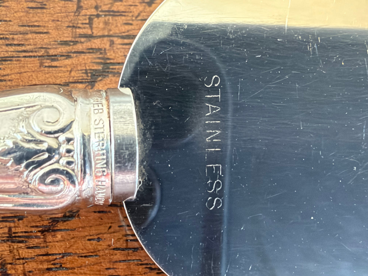 Vintage Sterling Silver Handle Soft Cheese Knife