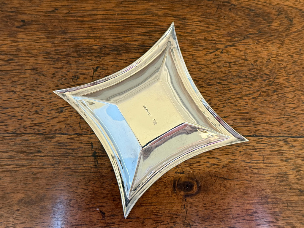 Mid-Century Silverplate Diamond Petite Serving Dish