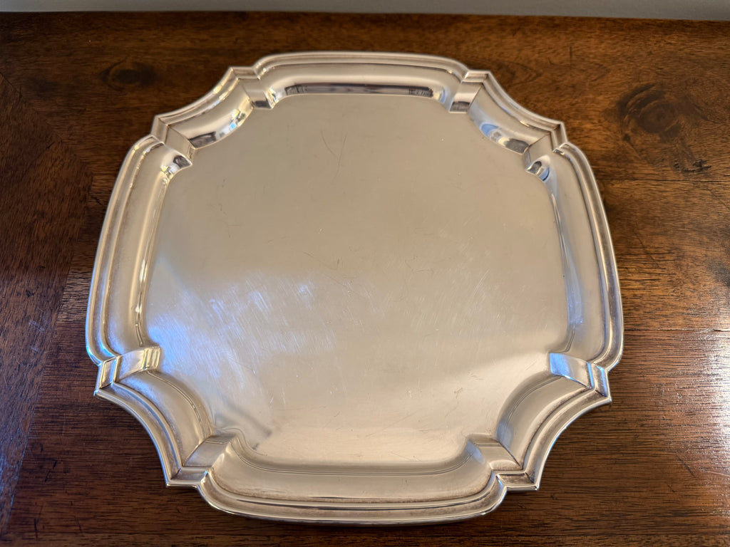 Vintage Silverplate Square Cocktail Tray