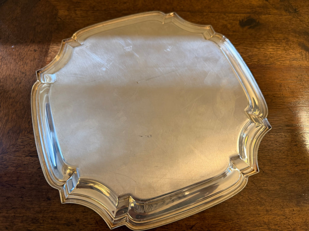 Vintage Silverplate Square Cocktail Tray