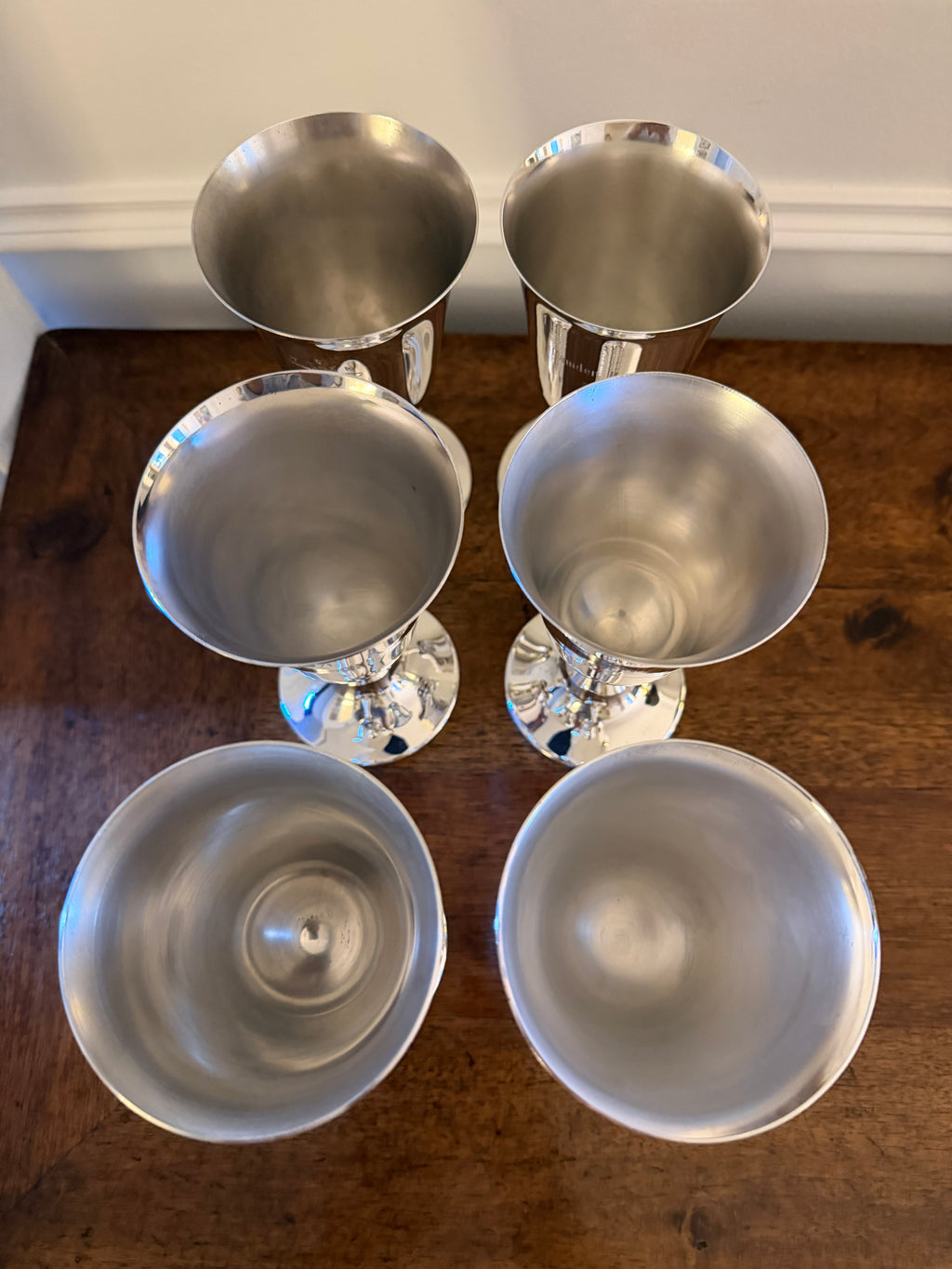 Vintage Silverplate Goblets, Camden Horse Show & Hunt, Set of 6